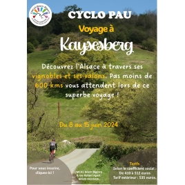Voyage à Kaysesberg - Cyclo Pau