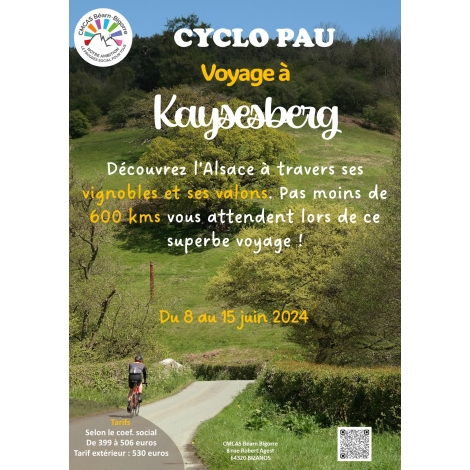 Voyage à Kaysesberg - Cyclo Pau