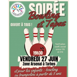 SOIREE BOWLING ET TAPAS - SLV TARBES - 2025