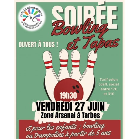 SOIREE BOWLING ET TAPAS - SLV TARBES - 2025