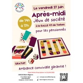 APRES-MIDI JEUX DE SOCIETE