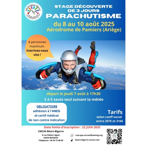 WEEK END DECOUVERTE DU PARACHUTISME - 2025