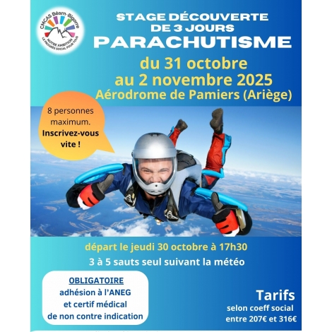 WEEK END DECOUVERTE DU PARACHUTISME - 2025