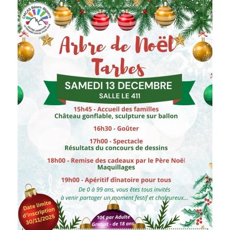 ARBRE DE NOEL SLV TARBES 2023