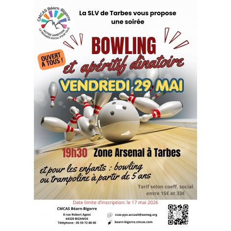 SOIREE BOWLING ET TAPAS - SLV TARBES - 2025